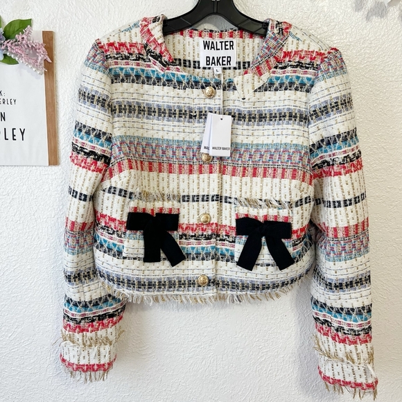 NWT Anthropologie Walter Baker Jones Tweed Jacket - Picture 3 of 9